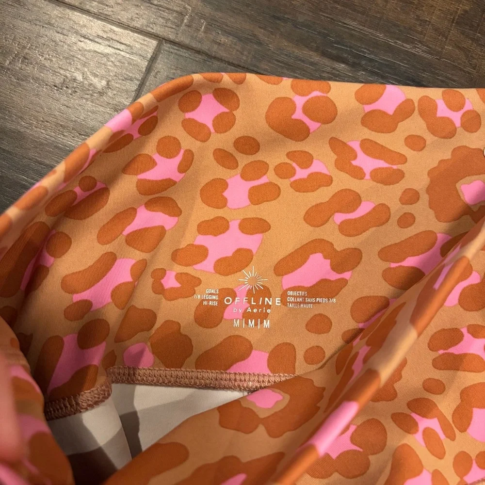 Aerie Offline Butter Soft Cheetah Print Leggings Medium - Picture 2 of 4